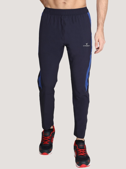 

Dpassion Men Navy Blue Colourblocked Track Pants