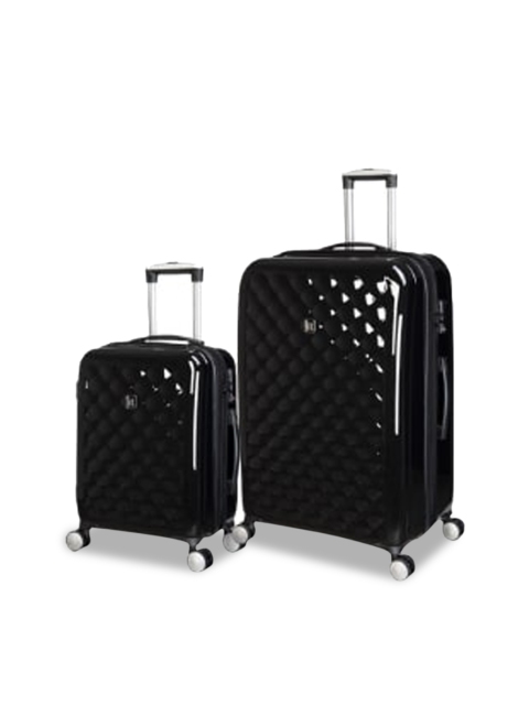 

IT luggage Set Of 2 Black Fashionista Glossy Trolley Bag
