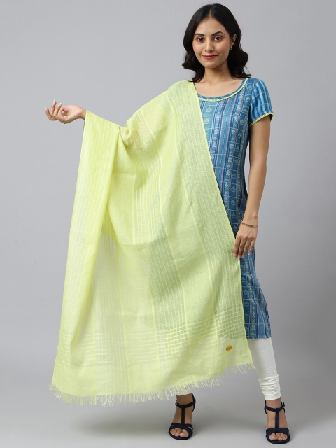 

AURELIA Yellow Striped Dupatta