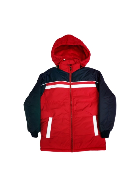 

AD & AV Girls Red Colourblocked Water Resistant Padded Jacket