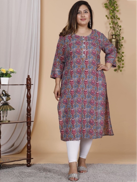 

PNEHA Women Multicoloured Floral Printed Kurta, Multi