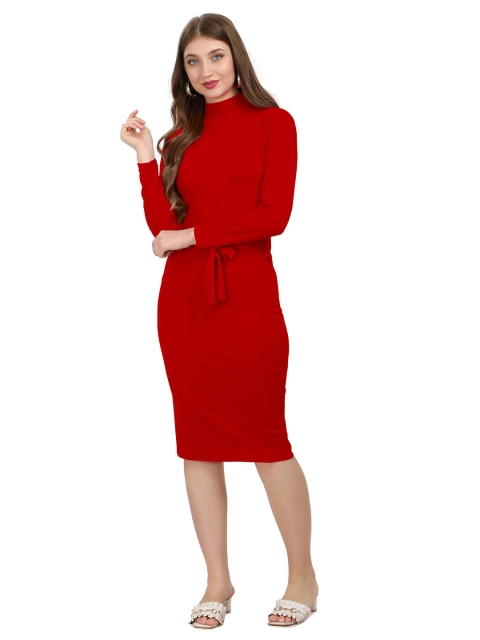 

SWEETPEL Red Bodycon Dress