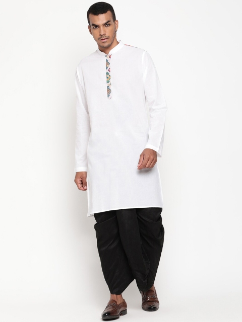 

Zotw Men White Cotton Kurta