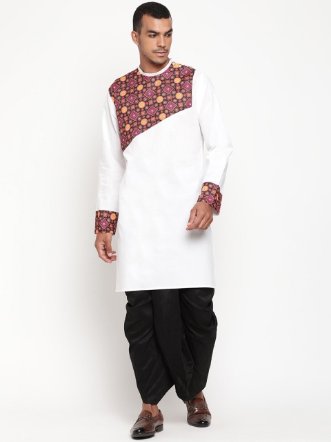 

Zotw Men White Cotton Kurta