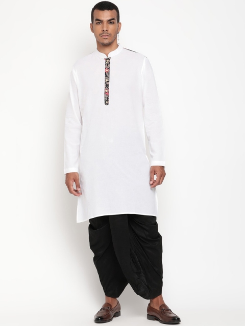 

Zotw Men White Cotton Kurta