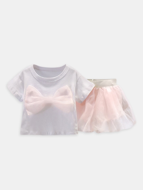 

Hopscotch Girls Pink & Purple T-shirt with Shorts
