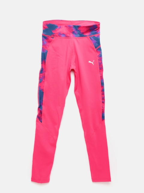 

Puma Girls Pink Active AOP Printed Tights