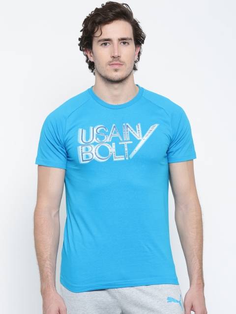 

Puma Men Blue Printed UB Signature Slim Fit T-shirt