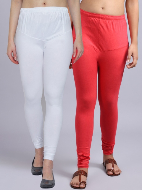 

GRACIT Women White Gajri Leggings