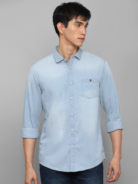 

Louis Philippe Jeans Men Blue Slim Fit Faded Casual Shirt