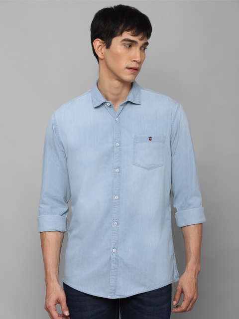 

Louis Philippe Jeans Men Blue Slim Fit Cotton Casual Shirt