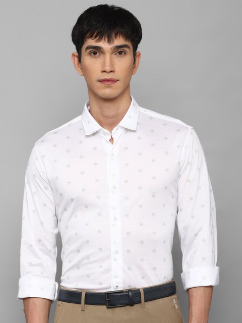 

Louis Philippe Sport Men White Slim Fit Printed Formal Shirt