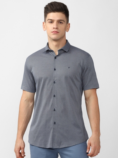 

Van Heusen Sport Men Grey Slim Fit Printed Casual Shirt