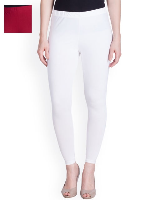 

LYRA Pack of 2 Ankle Length Leggings, White