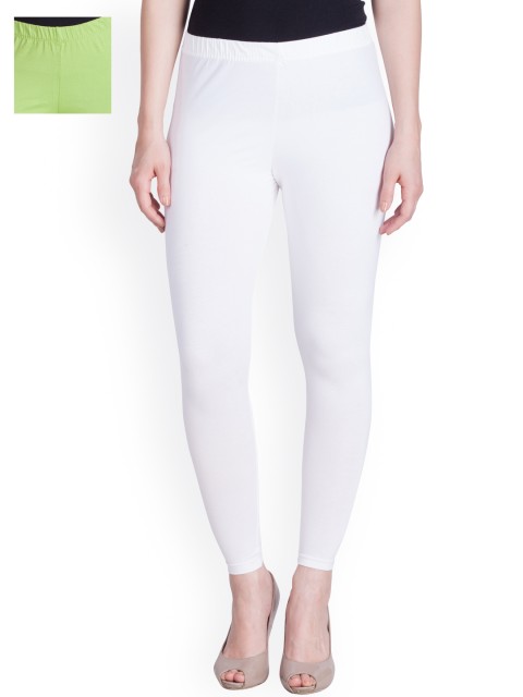 

LYRA Pack of 2 Ankle Length Leggings, White