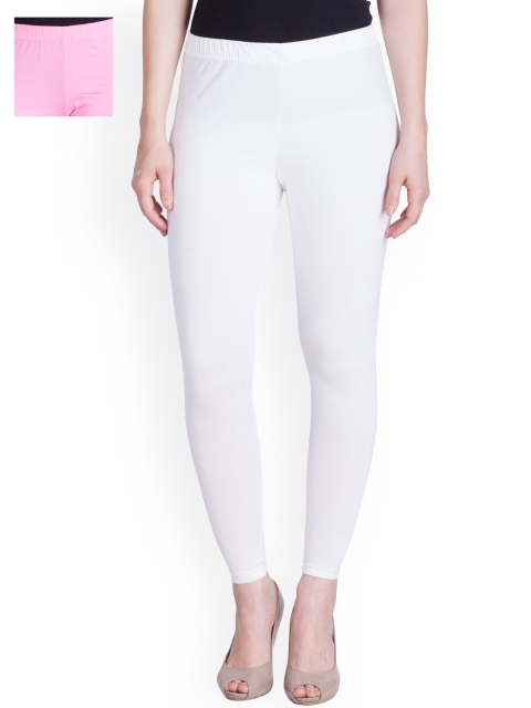 

LYRA Pack of 2 Ankle Length Leggings, White