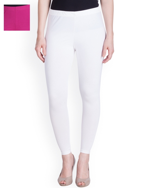 

LYRA Pack of 2 Ankle Length Leggings, White