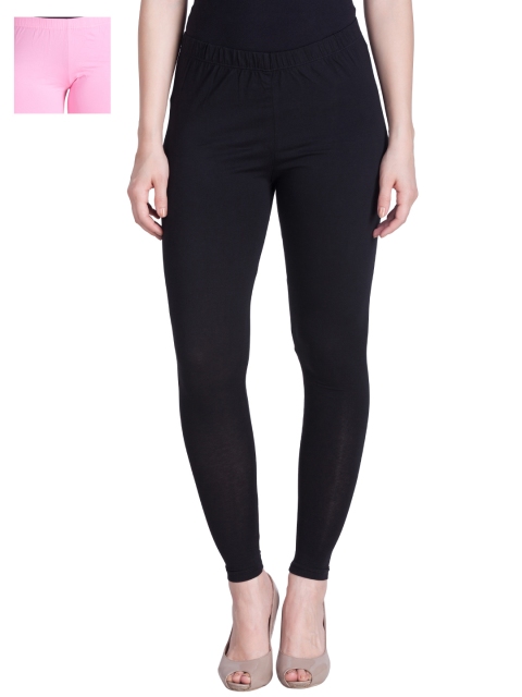 

LYRA Pack of 2 Ankle-Length Leggings, Black
