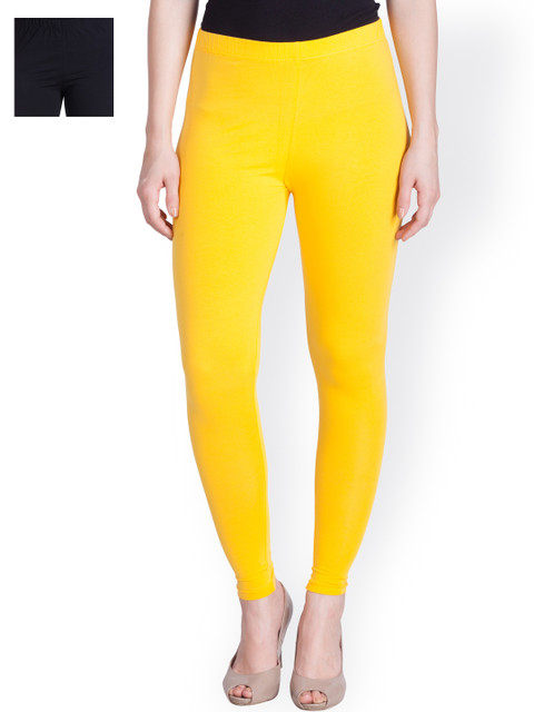 

LYRA Pack of 2 Ankle-Length Leggings, Yellow