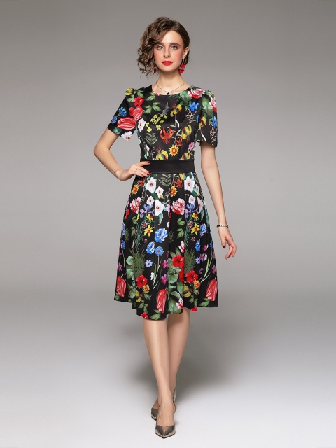 

JC Collection Multicoloured Floral Dress, Multi