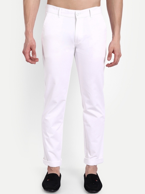 

POP CULTURE Men White Chinos Trousers