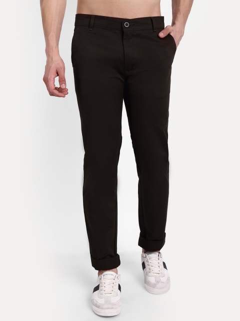 

POP CULTURE Men Brown Chinos Trousers