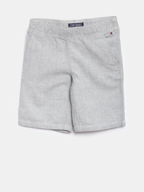 

Tommy Hilfiger Boys Grey Solid Regular Fit Regular Shorts