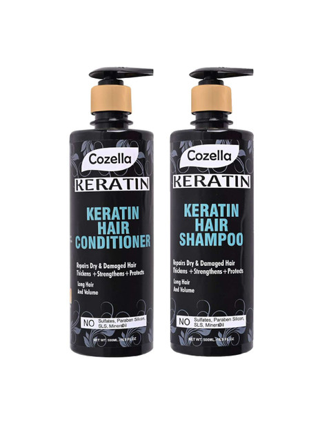 

COZELLA Keratin Hair Shampoo and Conditioner 500 ml, Na