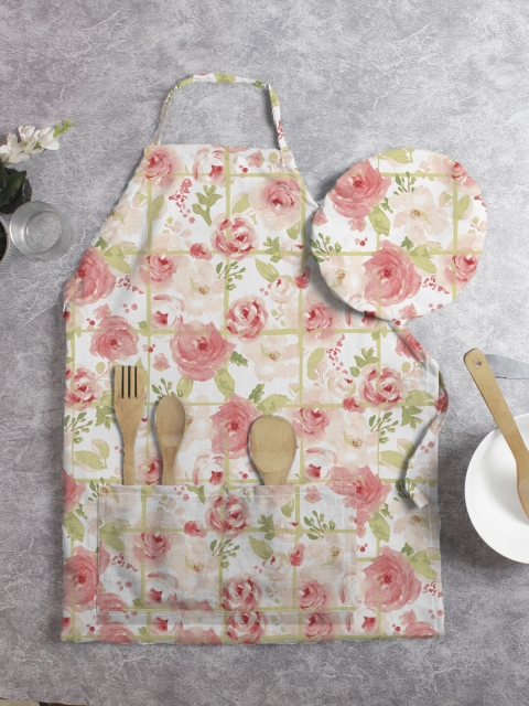 

HOUZZCODE Grey Printed Apron, Multi