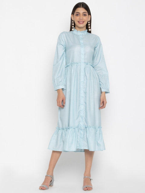 

SEW YOU SOON Green A-Line Midi Dress