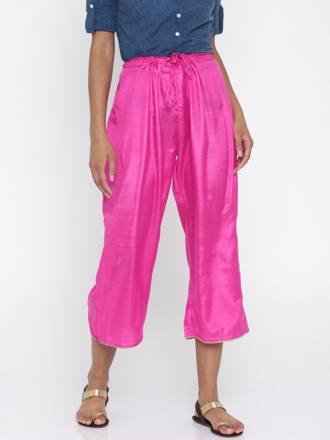 

Biba Women Pink Solid Palazzos