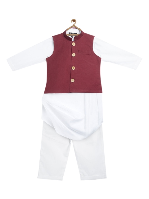 

Zotw Boys White Kurta with Salwar