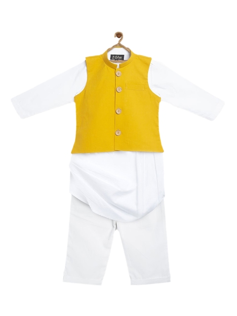 

Zotw Boys White Kurta with Salwar