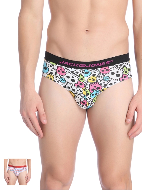 

Jack & Jones Men Pack of 2 Printed Briefs 700046, Multi