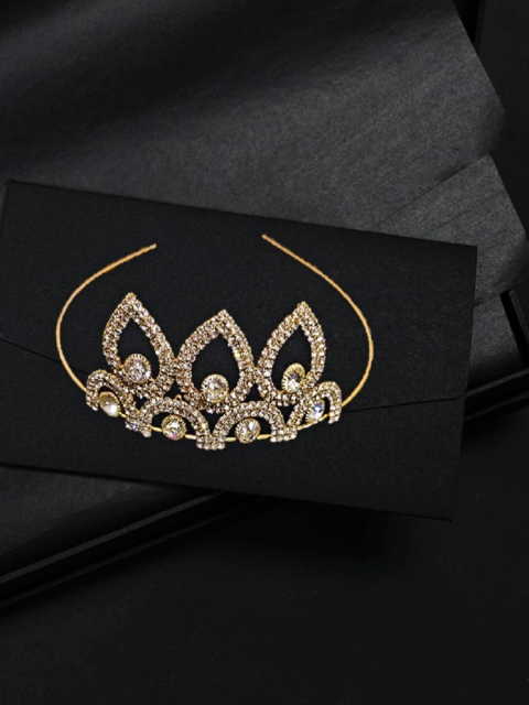 

Proplady Girls Gold-Toned Embellished Tiara