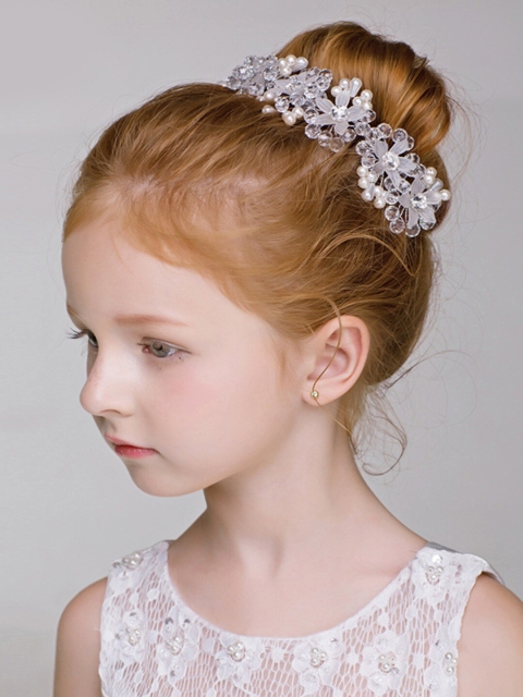 

Proplady Girls Silver-Toned Embellished Tiara