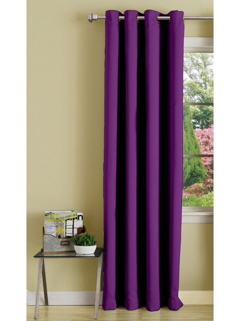 

Lushomes Purple Long Door Solid Curtain
