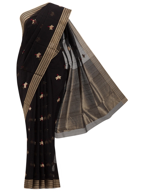 

Nalli Next Black & Beige Woven Design Silk Cotton Chanderi Saree