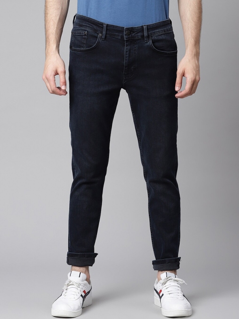 

Matinique Men Navy Blue Low Distress Jeans