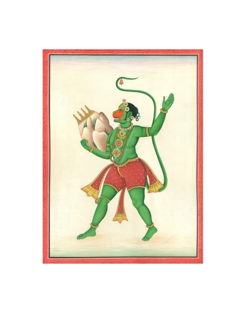 

Exotic India Triumphant Lord Hanuman Framed Wall Painting, Multi