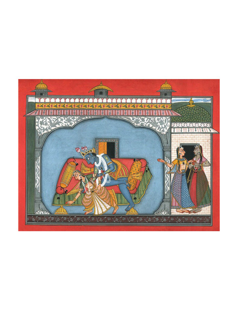 

Exotic India Multicoloured Amorous Spat Wall Art, Multi