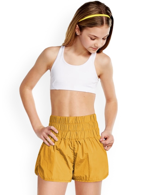

BoStreet Women Yellow Printed Loose Fit Shorts
