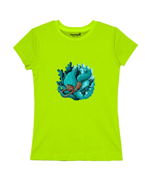 

mezmoda Boys Green Typography Printed T-shirt