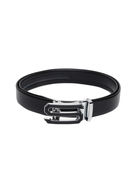 

Elite Crafts Men Silver-Toned Leather Formal Belt
