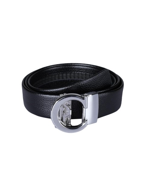 

Elite Crafts Men Silver-Toned & Black Solid Formal Belt