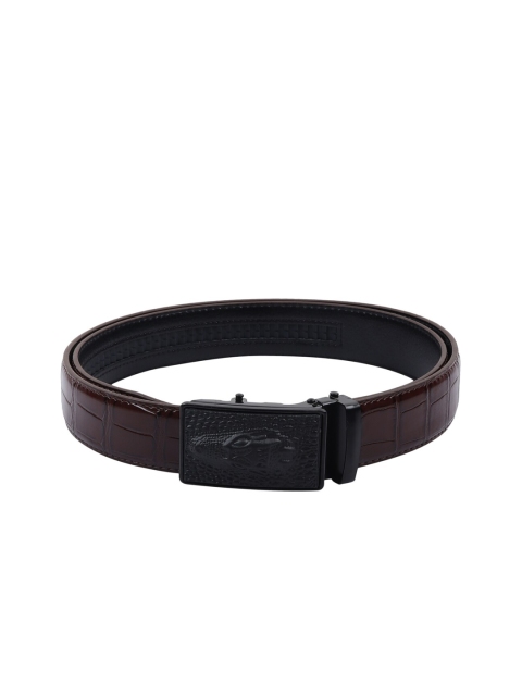 

Elite Crafts Men Brown Textured Formal Belt