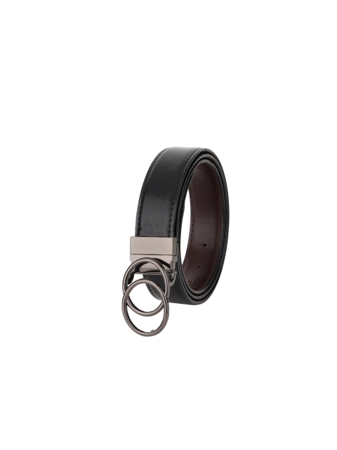 

Elite Crafts Men Grey Solid Formal Belts