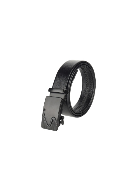 

Elite Crafts Men Black Textured Formal Belt