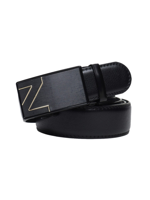 

Elite Crafts Men Black Solid Formal Belt