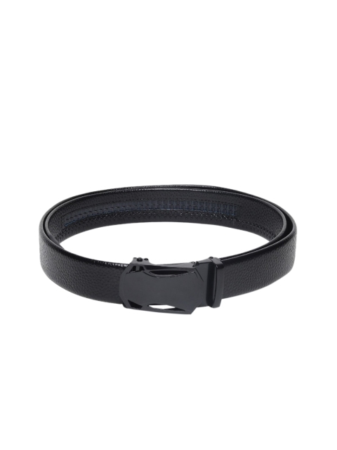 

Elite Crafts Men Black Textured Formal Belt